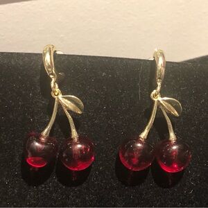 3/$20 Hanging Cherry Earrings